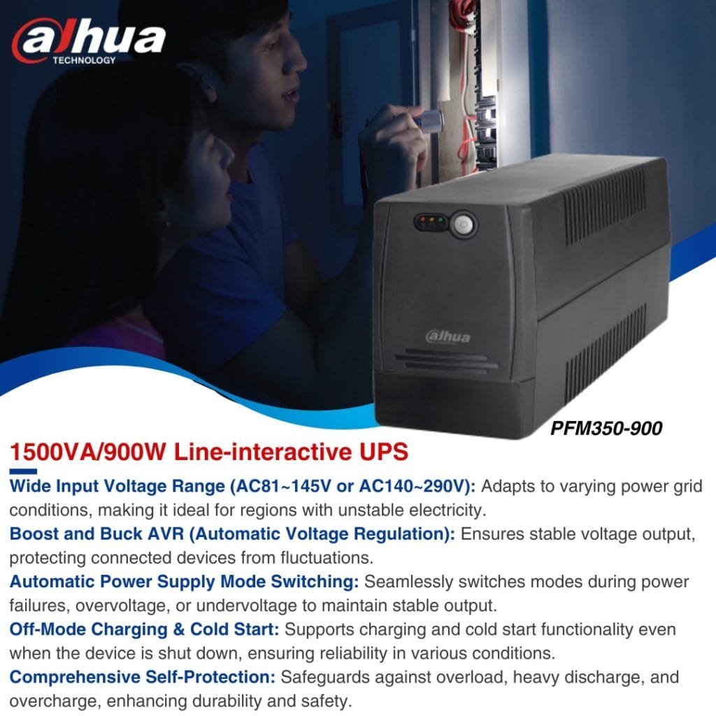 Dahua UPS 1500VA/900W UPS types of comparison Specs